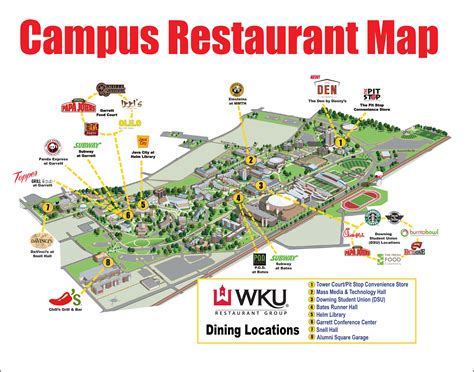 Campus Restaurant Map