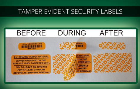 Stationery & Office Supplies Disintegrating Tamper-Evident Labels ...