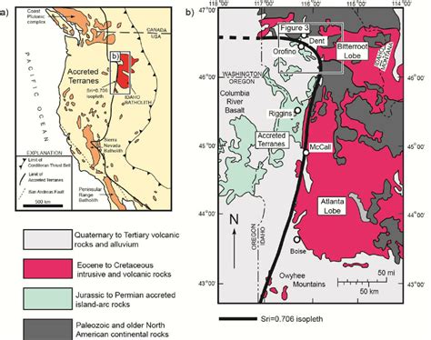 Location of field area in context of North American Cordillera and ...