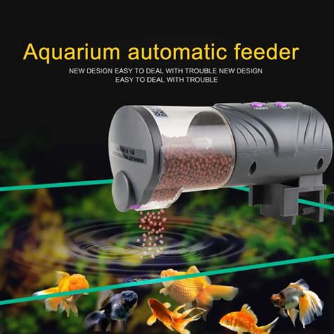 Automatic Fish Food Feeder for Aquarium Fish Tank 12/24 Hour Auto Timer ...