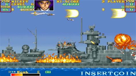 U.N. Squadron Mission 8-9 1989 Capcom Mame Retro Arcade Games - YouTube