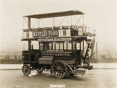 The First Self-propelled Bus (a Photograph by Mary Evans Picture Library