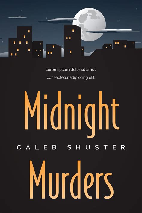 Midnight Murders - Cozy Mystery Book Cover For Sale