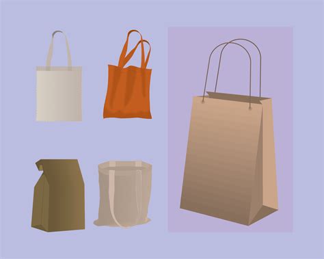 set of shopping bags 10968201 Vector Art at Vecteezy