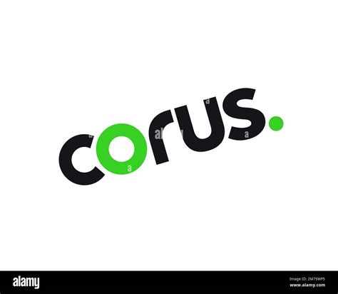 Corus Entertainment Company, Rotated Logo, White Background Stock Photo - Alamy