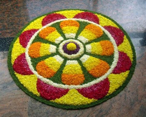 Flower Rangoli Designs For Competition