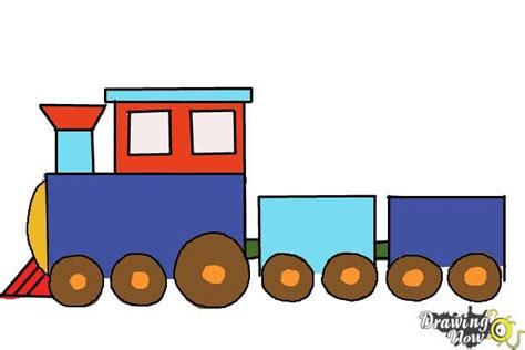 a drawing of a train on a white background