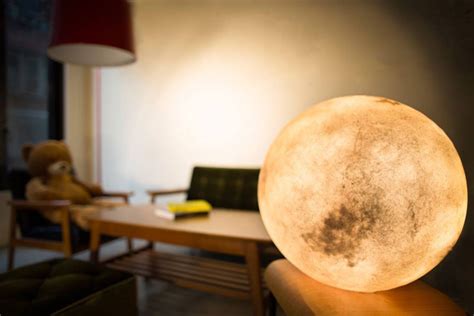 Luna Lamp Brings The Moon To Your Room | DeMilked