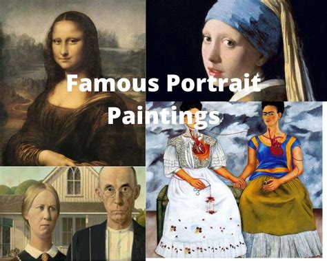 Famous Portrait Paintings - Portrait painting is a genre in art where the primary focus is on ...