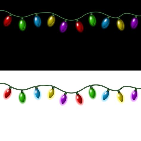 Christmas lights 233647 Vector Art at Vecteezy