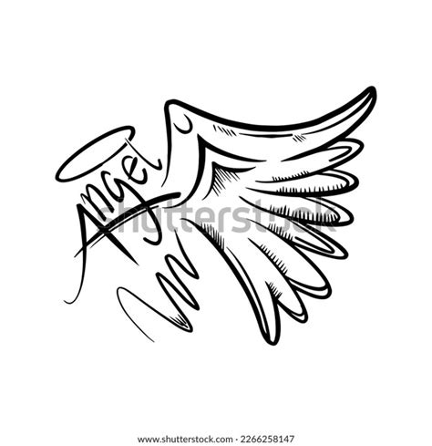 Sketch Angel Wings Angel Feather Wing Stock Vector (Royalty Free ...