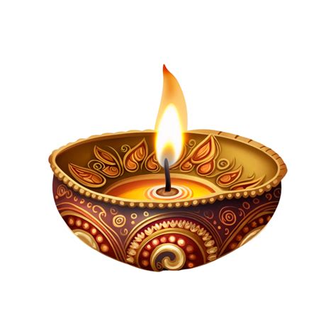 Diwali Diya Festivals In India Gold Deepavali Lamp 22680452 PNG