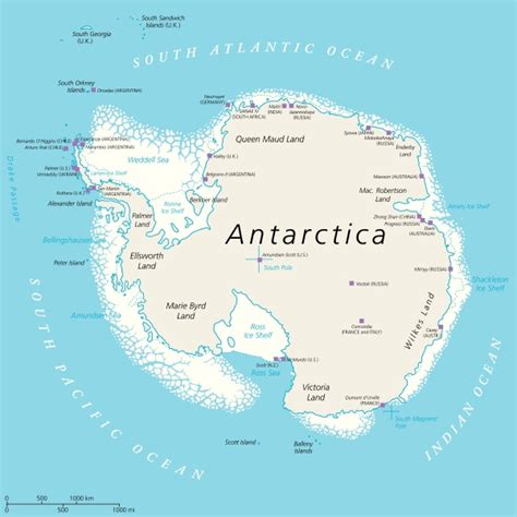 Antarctica Political Map - Royalty free image #14231097 | PantherMedia Stock Agency