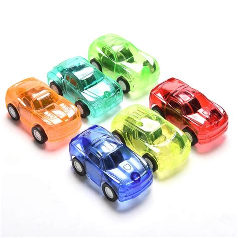 Pull Back Car Candy Color Plastic Cute Toy Cars For Child Mini Car Model Kids Toys For Boys-in ...