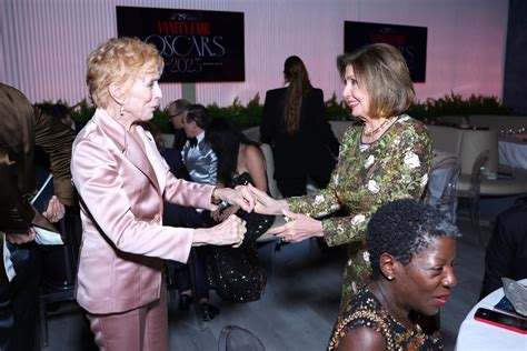 Nancy and Paul Pelosi Mingle With Celebrities at Vanity Fair Oscar ...