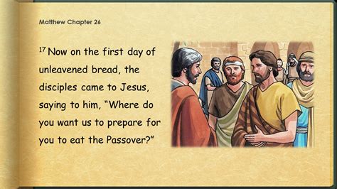 Matthew 26:17-30 - The last supper - PnC Bible Reading - Illustrated ...