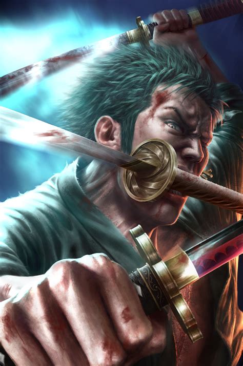 Roronoa Zoro - Digital Art - Fribly