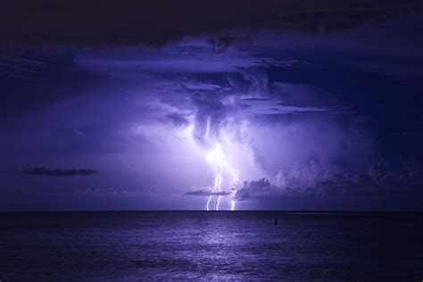 Lightning Storm at Sea | clouds lightning storm sea night wallpaper ...