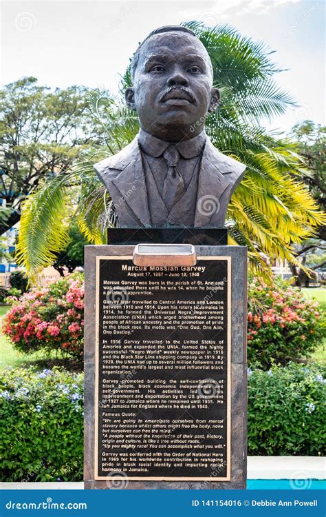 Statue/Sculpture of Jamaican National Hero Marcus Garvey Editorial ...