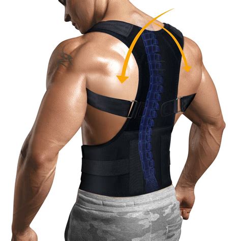 Back Brace Posture Corrector - Best Fully Adjustable Support Brace ...