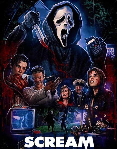 The scream movie poster Digital Art by Noel Wafford - Fine Art America