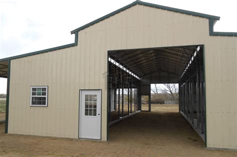 Graze Steel Pole Barn for Horses 42x50 - Big Buildings Direct