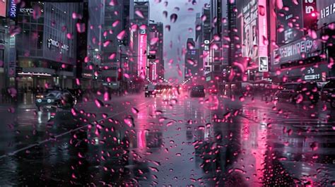 Premium Photo | Clouds rain storm pink