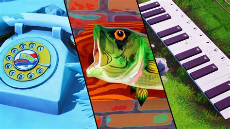 Fortnite Week 2: Visit Oversized Phone, Big Piano, And Dancing Fish Trophy Locations Guide ...