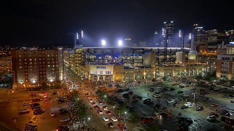 PNC Park at Night Photograph by Jeremy Jones - Fine Art America