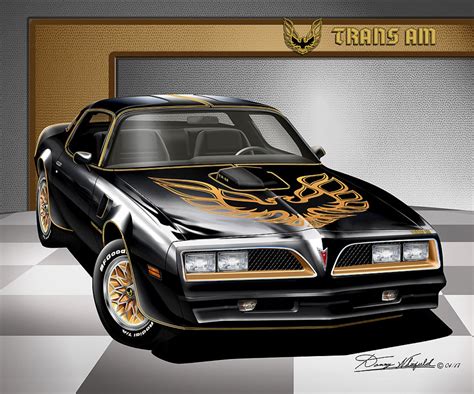 1977-1978 Pontiac Firebird Trans Am art prints comes in 10 | Etsy