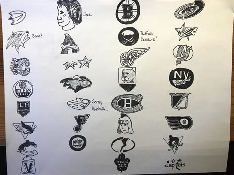 I drew every current NHL logo from memory. I apologize in advance to 90 ...