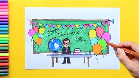 How to draw National Teacher's Day (Teacher Appreciation Week) - YouTube