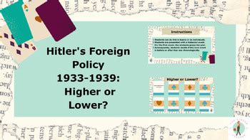 Hitler's Foreign Policy 1933-1939 Bundle by The Ginger Teacher Resources