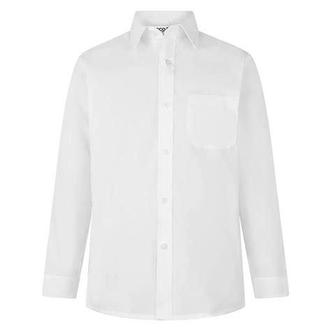 Boys Long Sleeve White Shirt (Twin Pack) - Rawcliffes Schoolwear - Hull