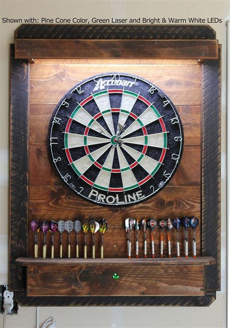 Tall Dartboard Cabinet Top & Side LED Lights Wi-fi Voice/app - Etsy ...