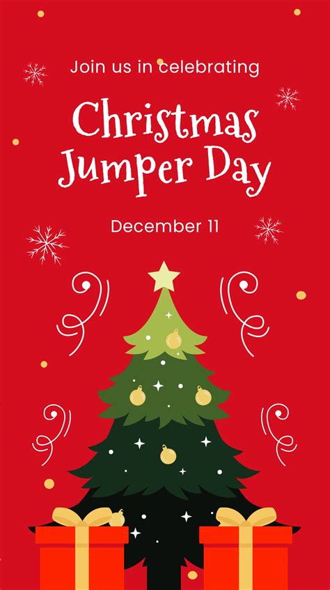 Christmas Jumper Day Charity Instagram Story Template