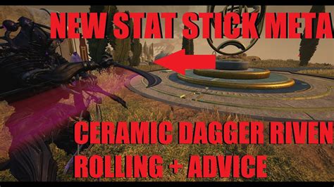 [WARFRAME] NEW BEST STAT STICK! Ceramic Dagger Riven Rolling | The Duviri Paradox - YouTube