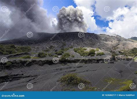 Mount Bromo Volcano Eruption Stock Image - Image of climbing, volcano ...