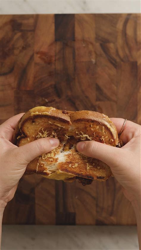 Caramelized Onions Grilled Cheese on 0g Net Carb Hero Classic White Bread