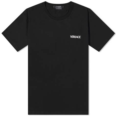 Versace Men's Logo T-Shirt in Black Versace