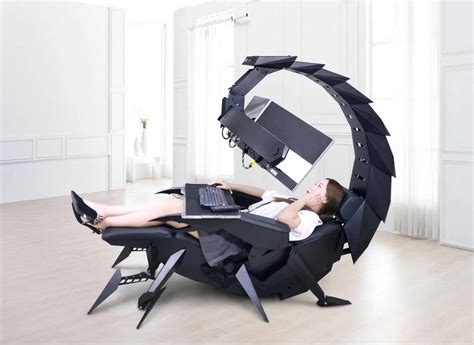 This insane motorized scorpion computer chair is perfect for work-from-home supervillains【Videos ...