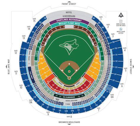 Toronto Blue Jays Seating Chart With Seat Numbers | www ...