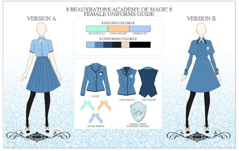 Beauxbatons Female Uniforms by x-MARG0T | Harry potter outfits, Harry ...