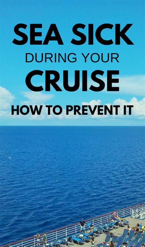 How to prevent seasickness :: cruise tips | Cruise travel, Best cruise ...