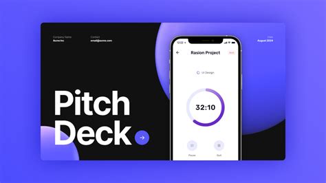 Mobile App Pitch Deck Template
