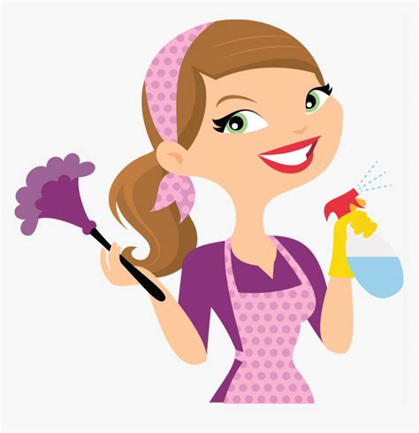 Cartoon Cleaning Lady Clipart