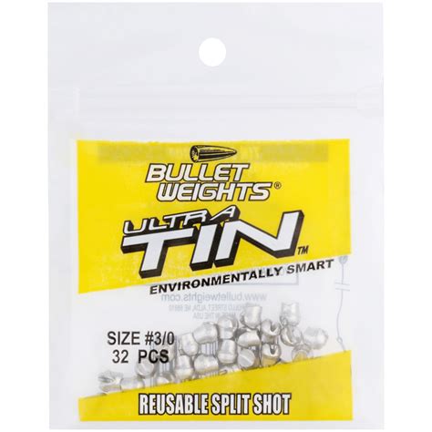 Bullet Weights® TSSR30-24 Ultra Tin™ Reusable Split Shot Size 3/0 ...