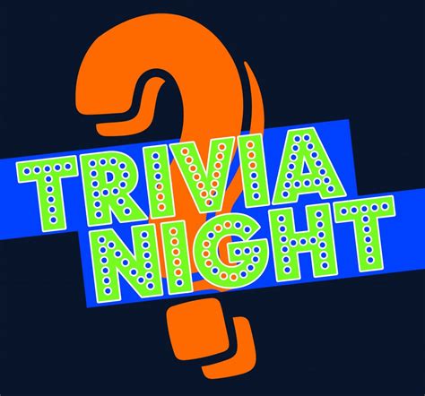 The Trivia Night Logo Is Shown In Red And Yellow - vrogue.co