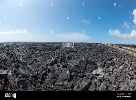 Hawaii big island lava fields Stock Photo - Alamy