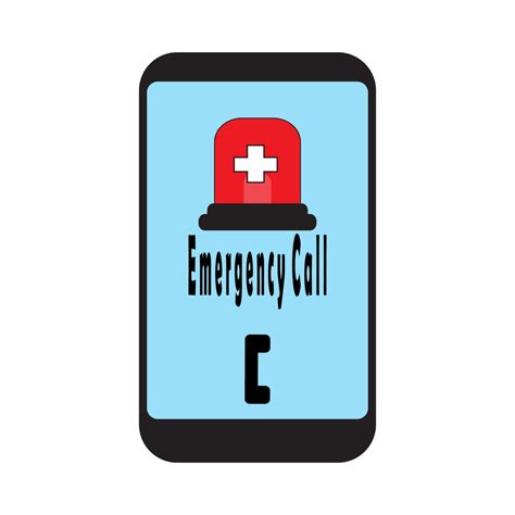 emergency call vector illustration on white background 6074195 Vector ...